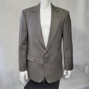 Joseph Feiss Dillard's Men's Brown Stripe Blazer Jacket Business Casual USA 42R